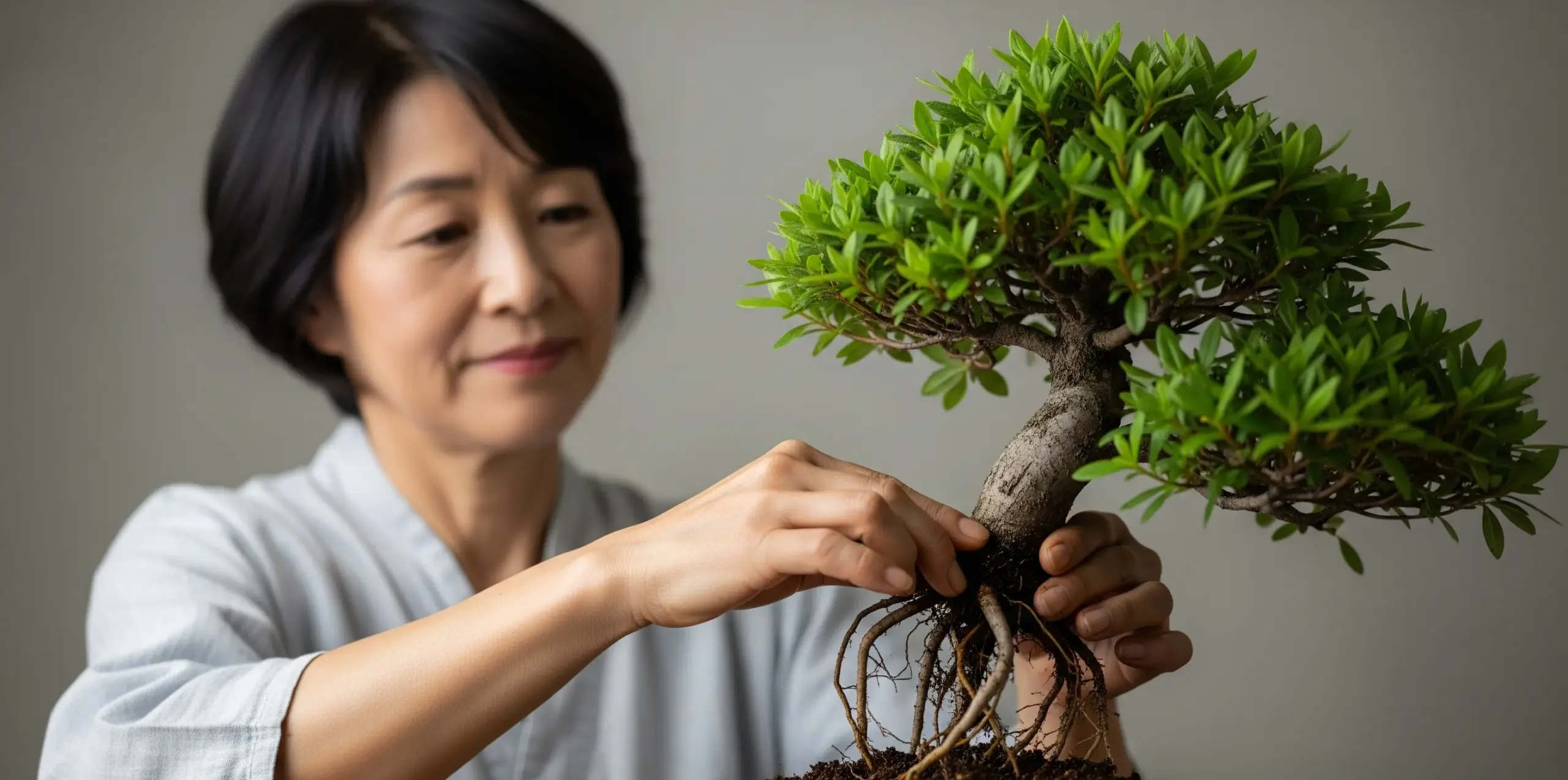 サツキの盆栽の植え替え時期