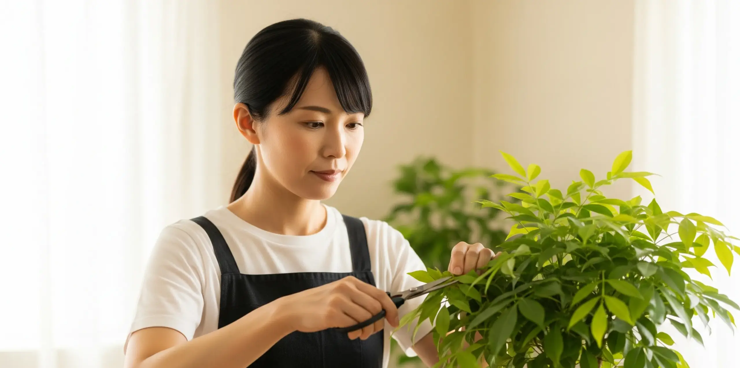 樹形を保ち大きくしたくない剪定法