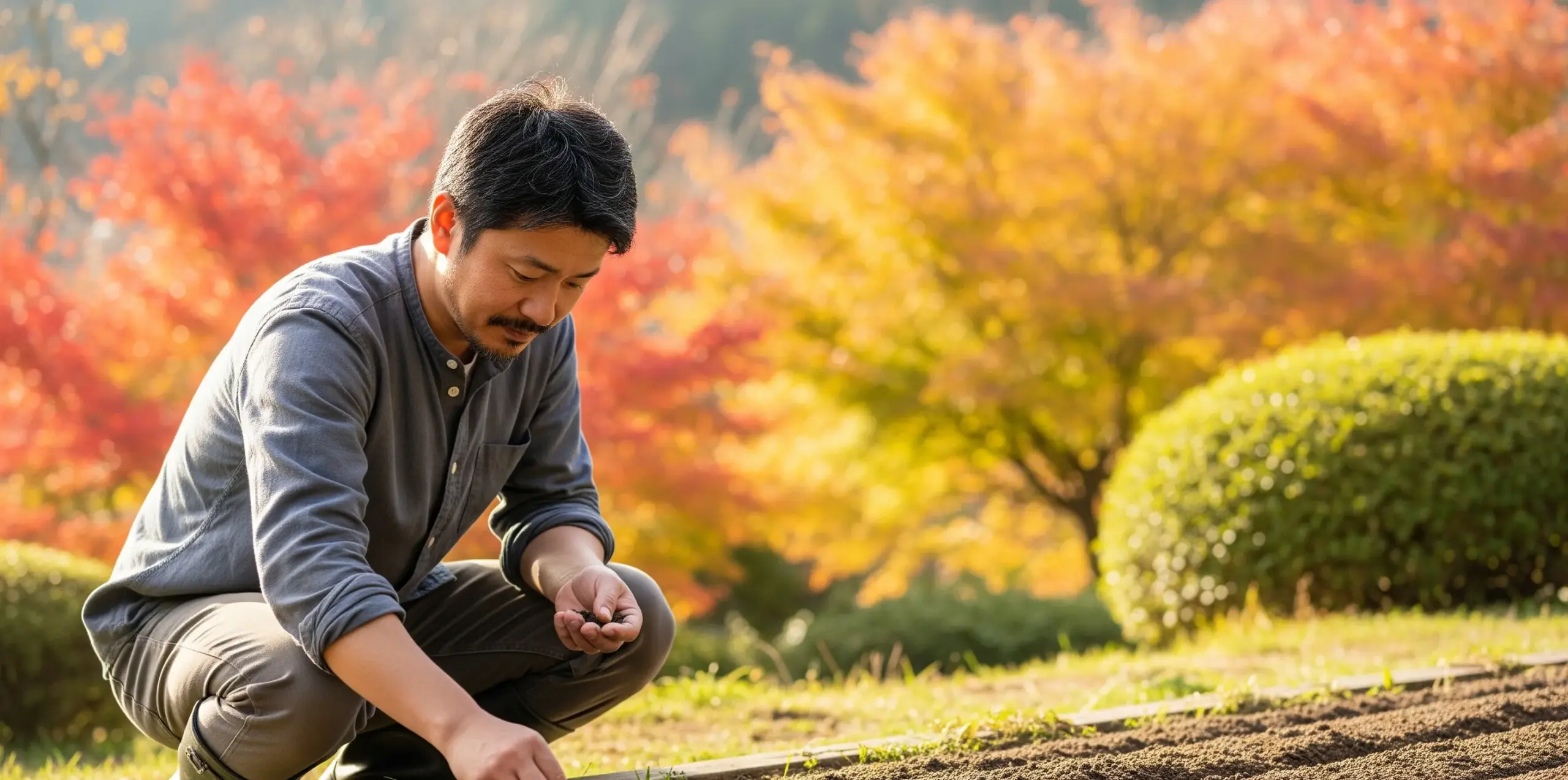 種まきに最適な時期は9月～10月
