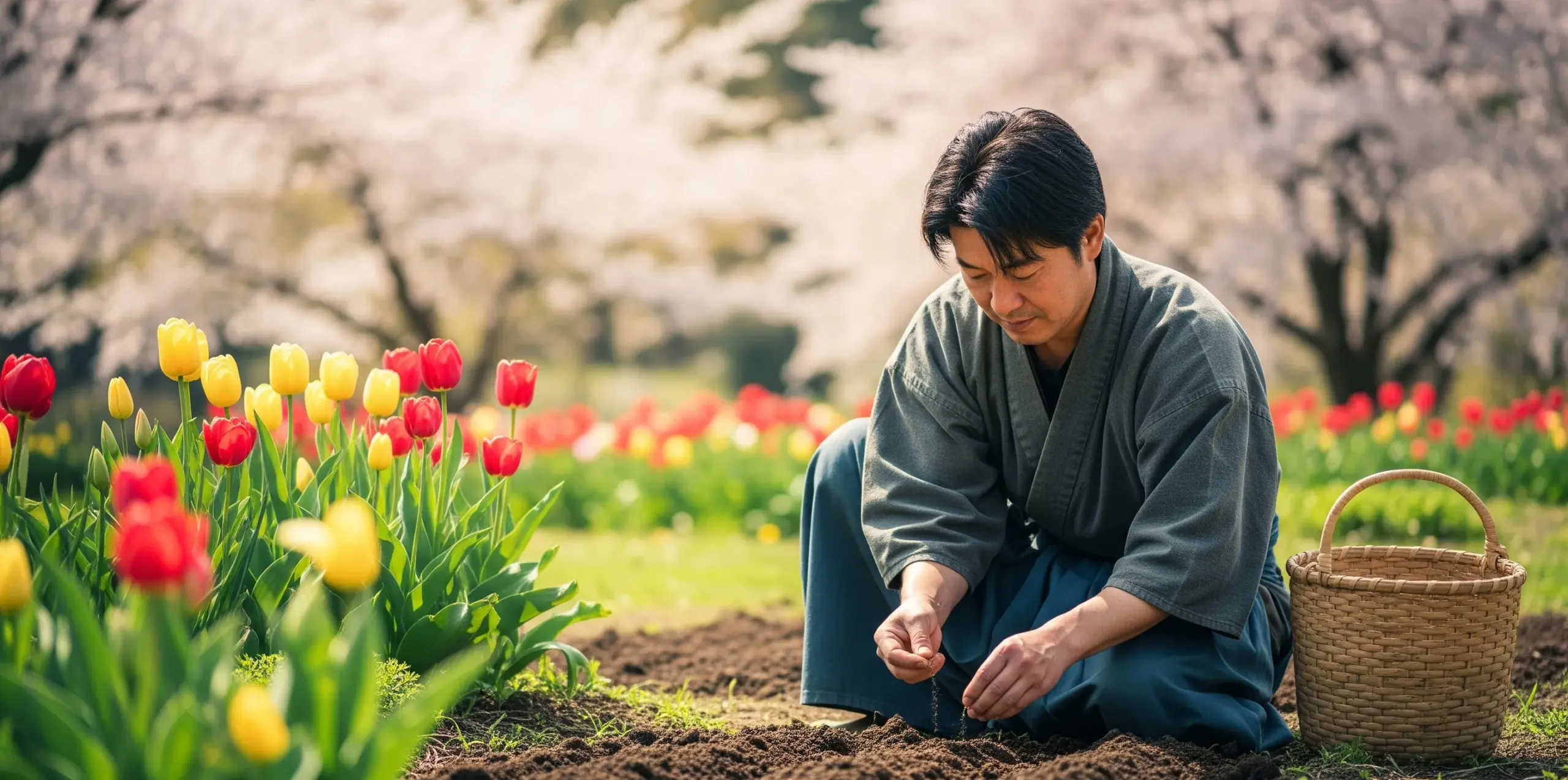 春蒔きで開花を調整する方法