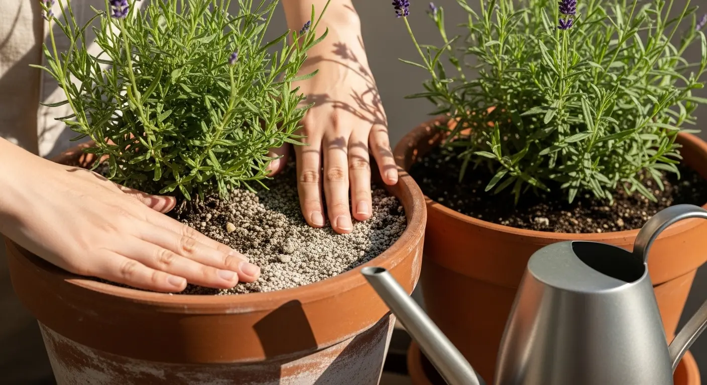 鉢植えでの水やりのタイミング